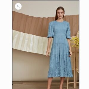 Chic Blue Maxi Dress